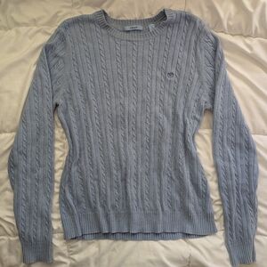 Izod Soft Blue Knit Sweater